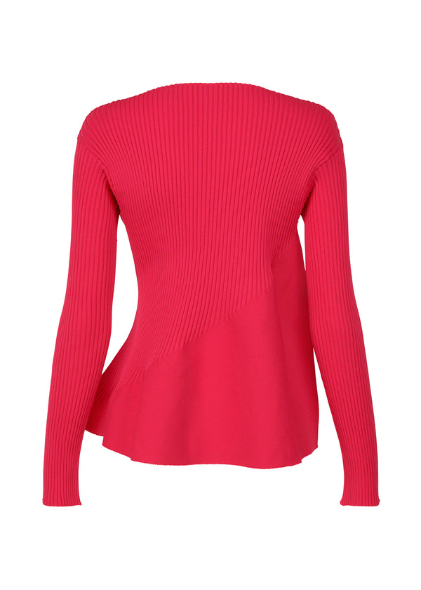 CONTRAST KNIT Top Pink