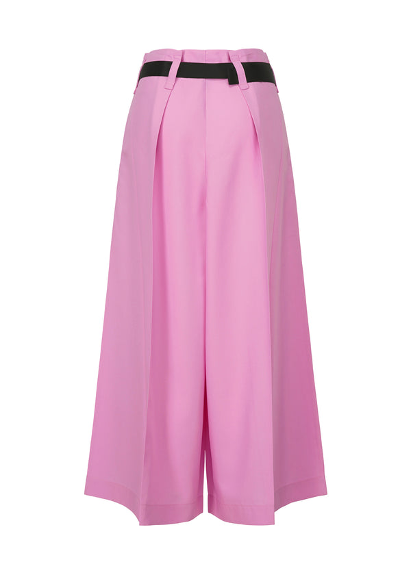 OBLIQUE FOLD BOTTOMS Trousers Pink