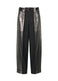 TUCKED FOIL Trousers Black