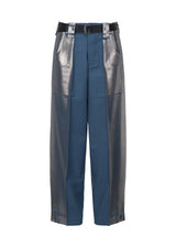 TUCKED FOIL Trousers Indigo