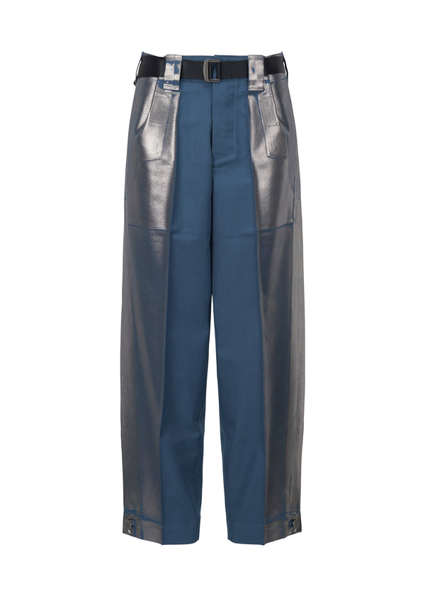 TUCKED FOIL Trousers Indigo