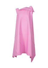 A product shot of the 132 5. ISSEY MIYAKE  FRACTAL SOLID dress in pink (22)