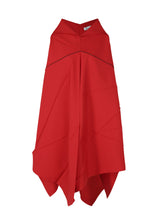 A product shot of the 132 5. ISSEY MIYAKE NO.4 dress in red (24).