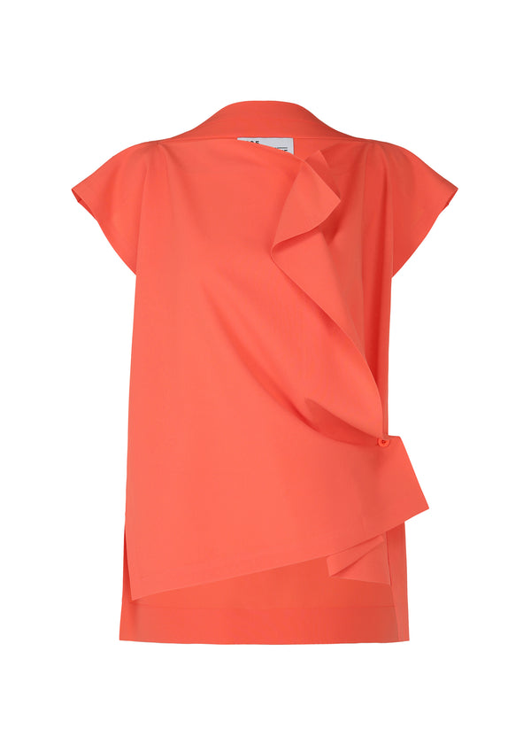 FLAT ONE TUCK T Top Coral