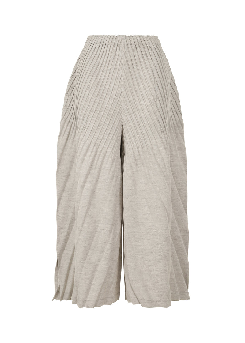 LINEN LIKE PLEATS Trousers Grey