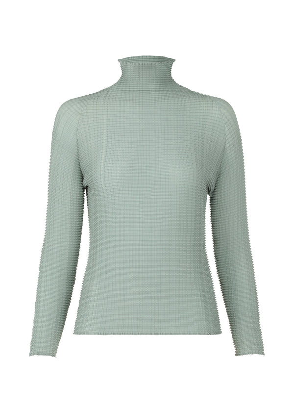 WOOLY PLEATS-36 Top Light Blue
