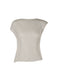 LINEN LIKE PLEATS Top Grey