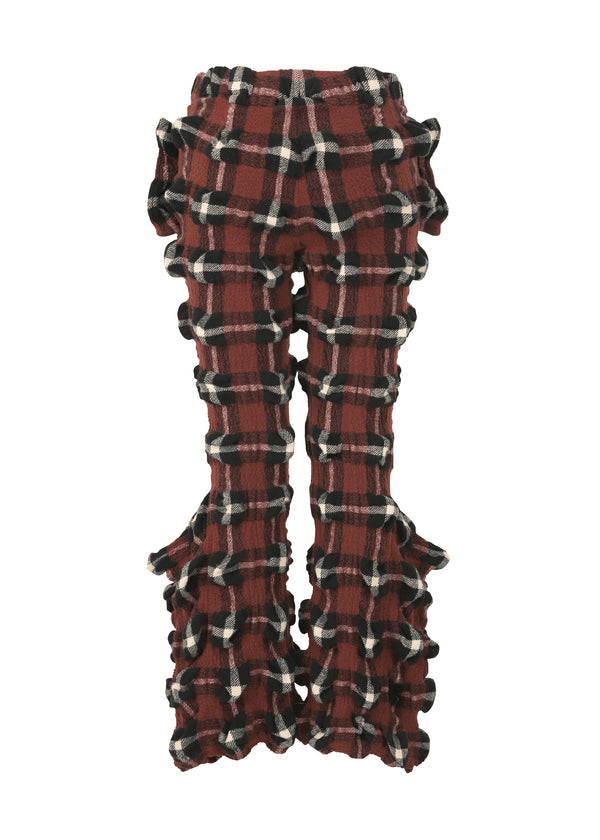 RHYTHM CHECK Trousers Terracotta-Hued