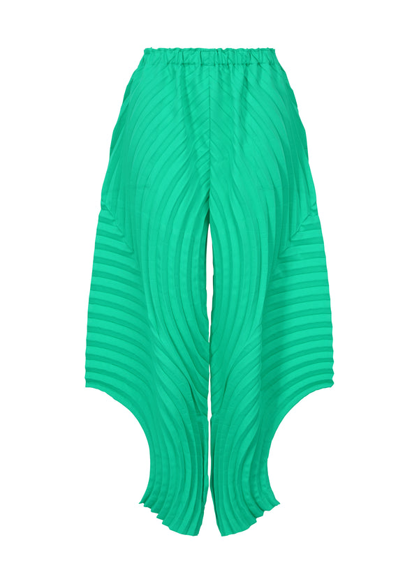 CURVED PLEATS PB Trousers Green