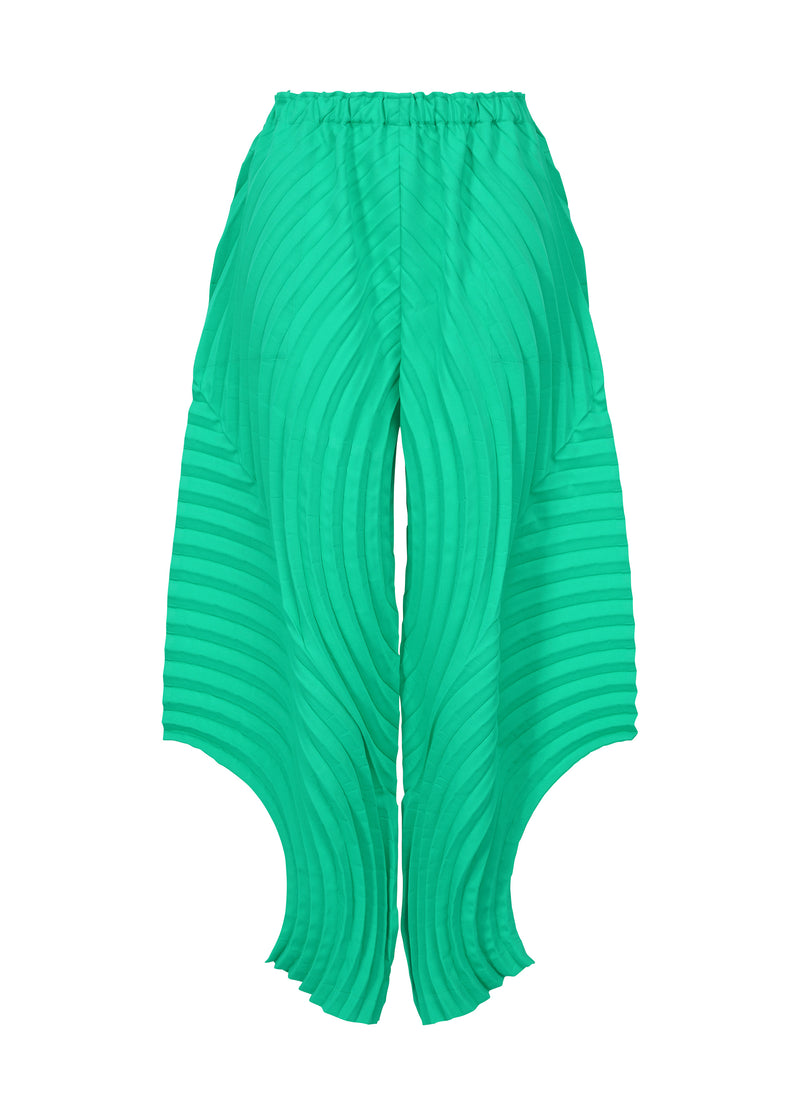 CURVED PLEATS PB Trousers Green