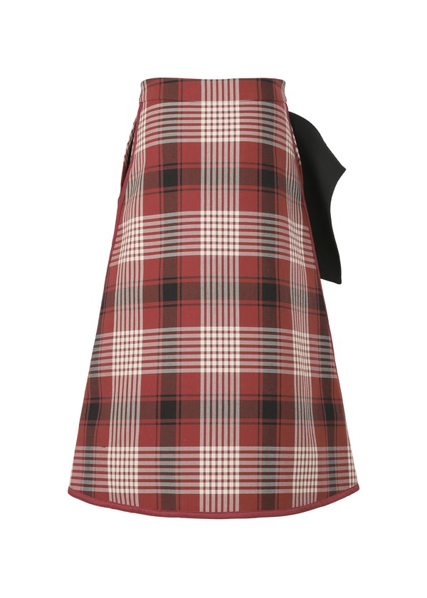 COUNTERPOINT CHECK Skirt Black-Hued