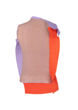 FRAMED PLEATS Top Orange