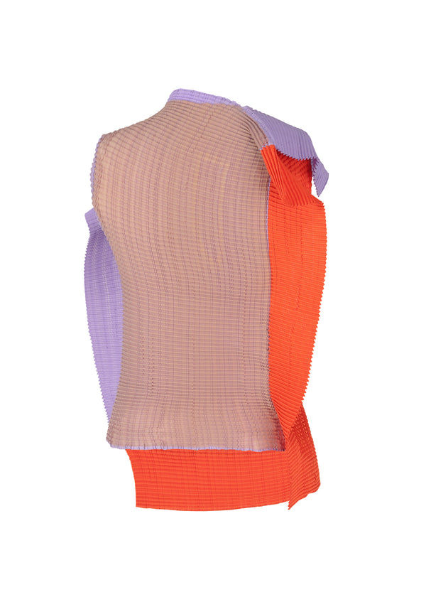 FRAMED PLEATS Top Yellow