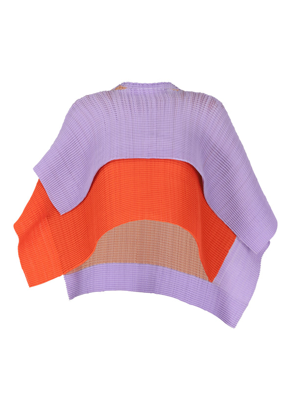 FRAMED PLEATS Top Orange