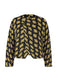 REITERATION PLEATS Cardigan Ochre-Hued