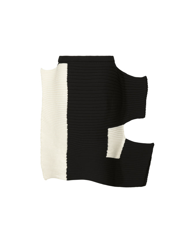 RECTILINEAR Skirt White x Black