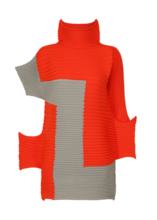 RECTILINEAR Top Grey x Red