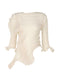 SHEER MOVING KNIT Top Off White