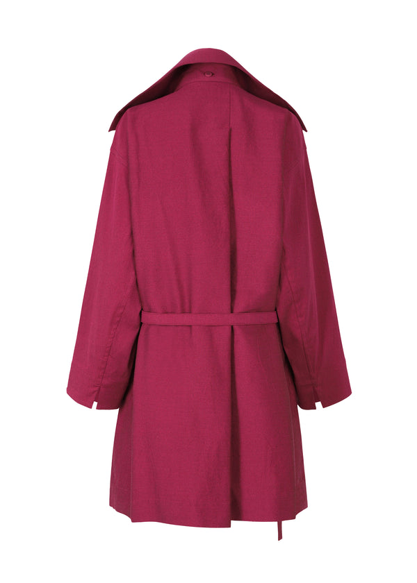 ENCLOTHE WASHI AND WOOL Coat Boneset Bordeaux