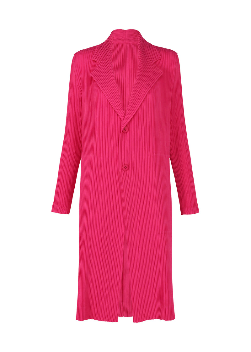 HATCHING PLEATS Coat Day Pink