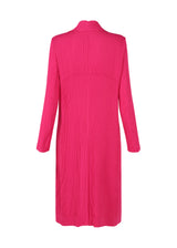 HATCHING PLEATS Coat Day Pink