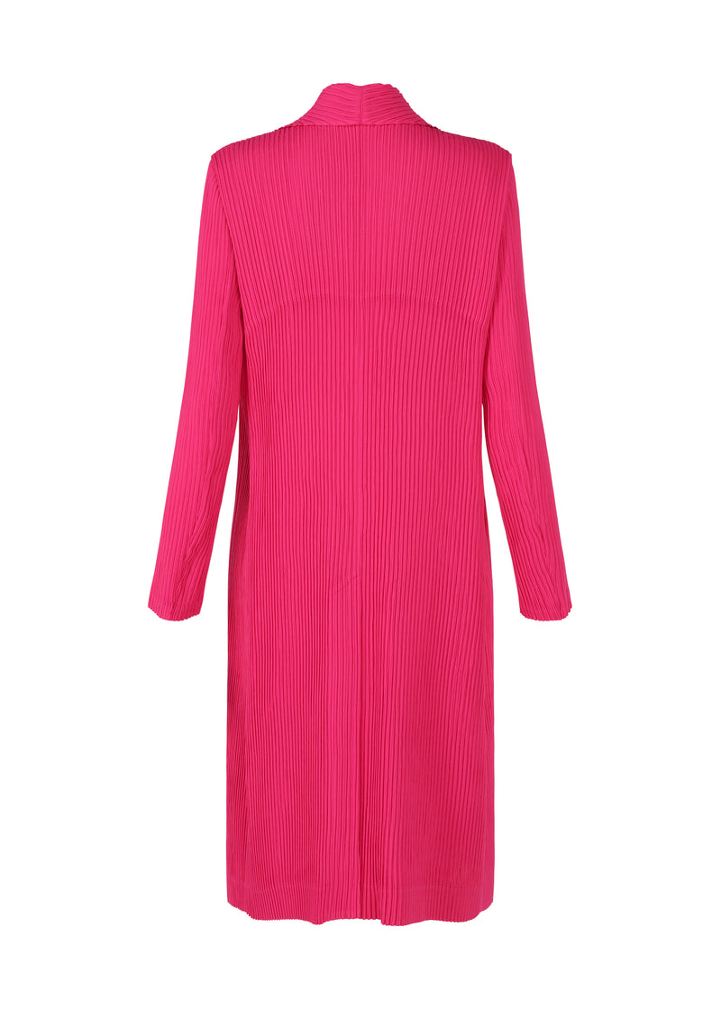 HATCHING PLEATS Coat Day Pink