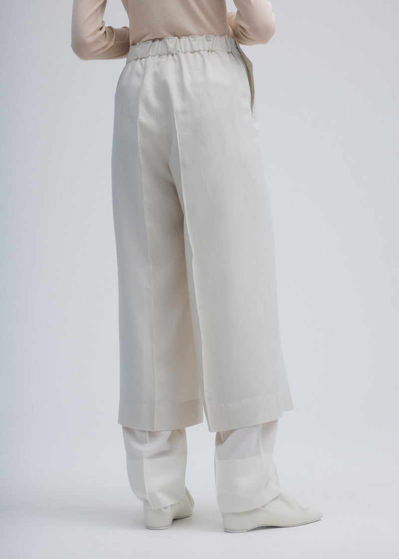 TWO AS ONE COLOR Trousers Frost White