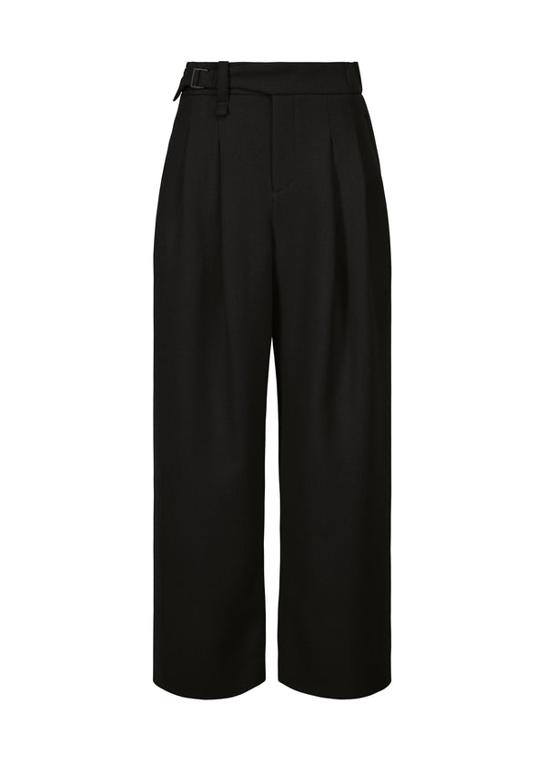 A product shot of the ISSEY MIYAKE ENTWINE trousers in black (15).