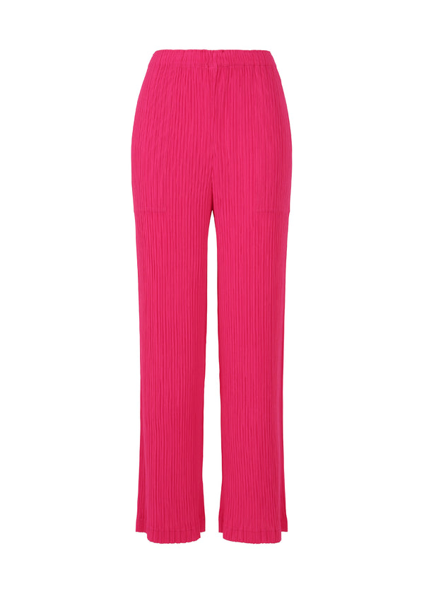 HATCHING PLEATS Trousers Day Pink