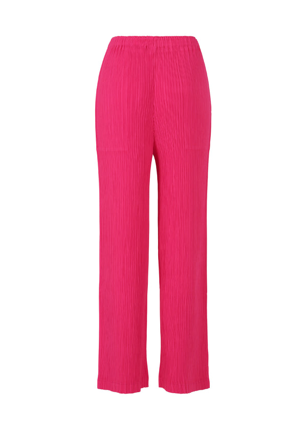 HATCHING PLEATS Trousers Day Pink