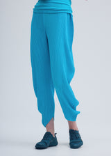 LEAF PLEATS Trousers Sky Blue