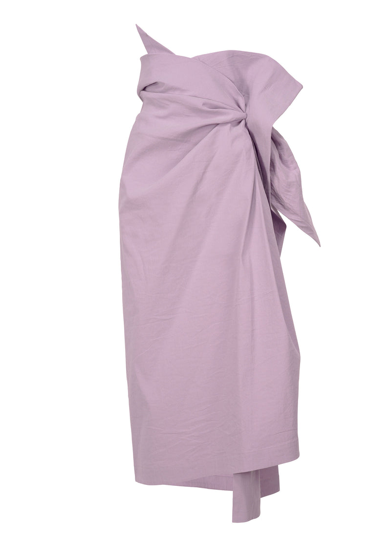 A product shot of the ISSEY MIYAKE  ENCLOTHE skirt in bellflower purple (83)