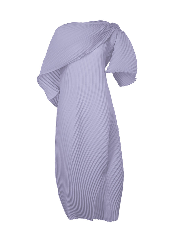 WRAPPED PLEATS Dress Asagao Purple