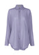 SHEER WOOL Shirt Asagao Purple