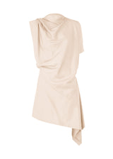 A product shot of the ISSEY MIYAKE  ENCLOTHE SILK top in moon white (06)