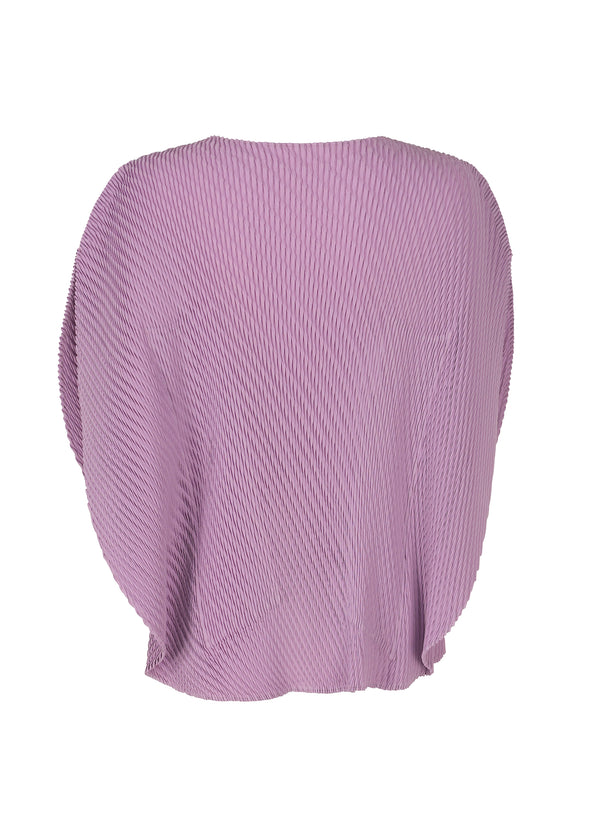 A detail shot of the ISSEY MIYAKE  ORBICULAR PLEATS top