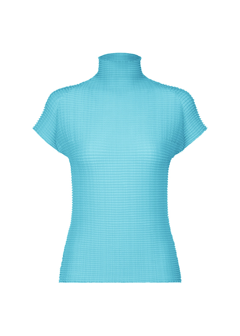 WOOLY PLEATS-48 Top Sky Blue