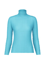 WOOLY PLEATS-48 Top Sky Blue