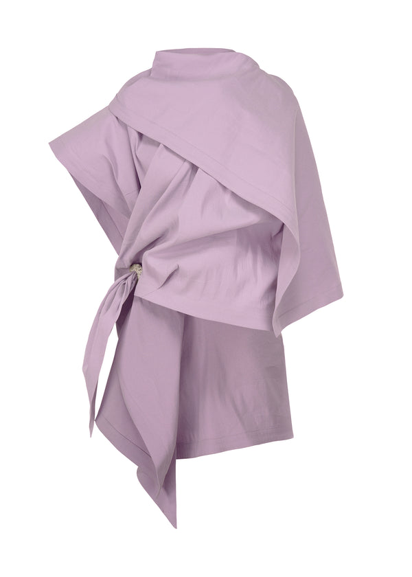 A product shot of the ISSEY MIYAKE  ENCLOTHE shirt in bellflower purple (83)