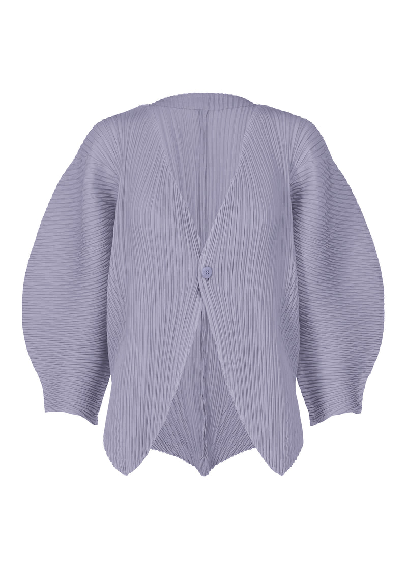 LEAF PLEATS Cardigan Asagao Purple