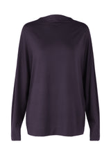 A product shot of the ISSEY MIYAKE  WIND SMOOTH JERSEY top in midnight navy (79)