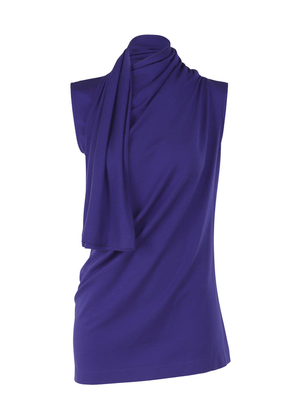 A product shot of the ISSEY MIYAKE  WIND SMOOTH JERSEY top in dawn blue (78)