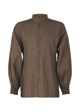 A product shot of the IM MEN  DUO SHIRT shirt in dark brown (45)