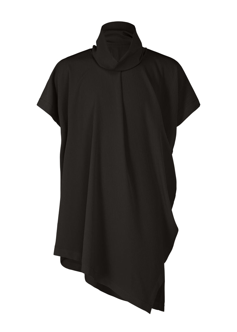 CREPE DRAPE T Top Black