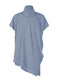 CREPE DRAPE T Top Saxe Blue