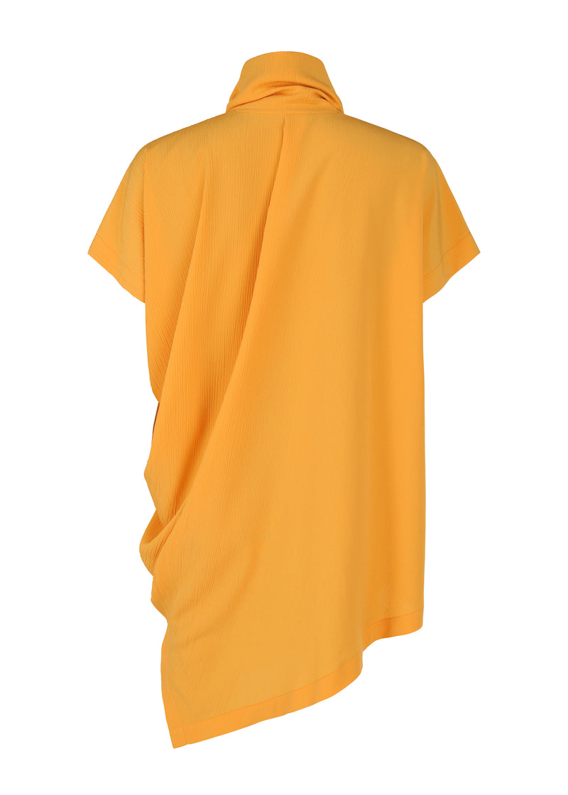 CREPE DRAPE T Top Light Orange