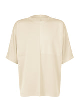 A product shot of the IM MEN  FLAT T top in ivory (03)