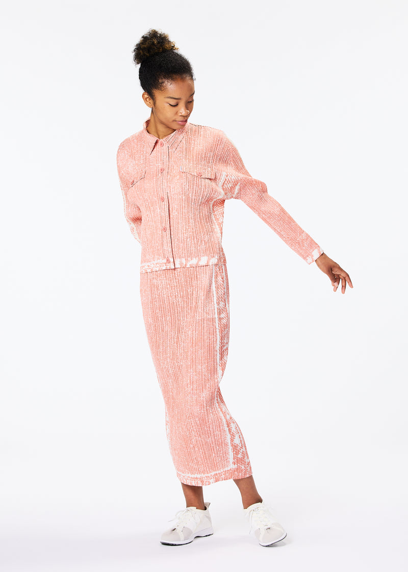 TRAIL DENIM Skirt Salmon Pink
