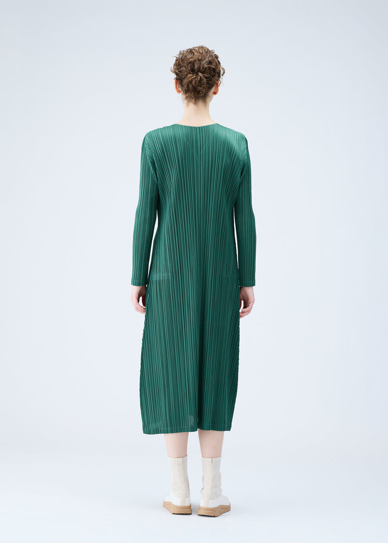 MONTHLY COLORS : DECEMBER Dress Moss Green | ISSEY MIYAKE ONLINE 