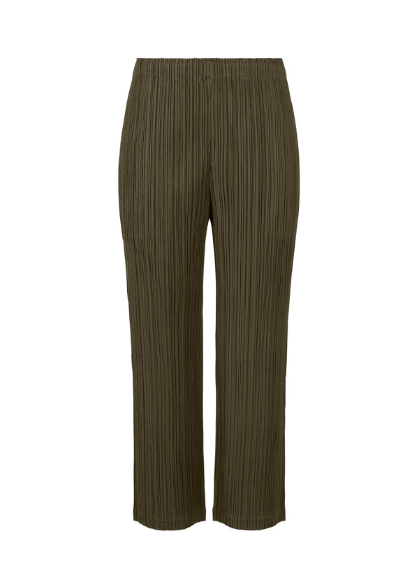 THICKER BOTTOMS 2 Straight-leg Pleated Trousers Bright Green 